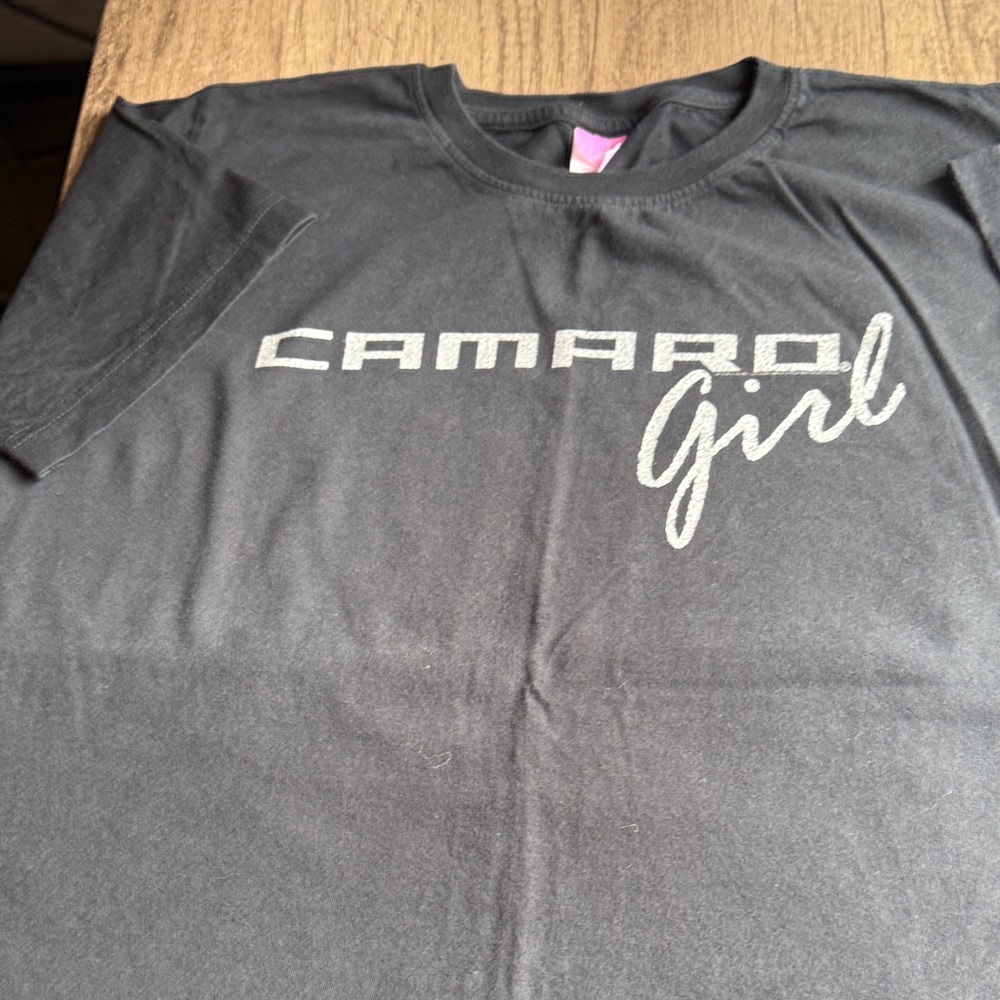 Camaro Girl Ladies T-Shirt - Black